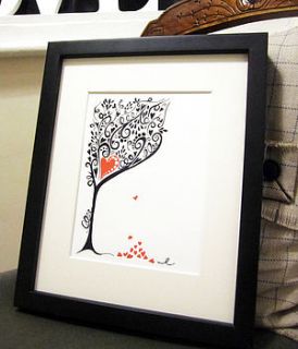 'love grows on trees' print by simone price