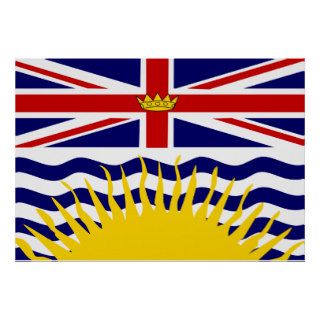 Canada British Columbia Flag Print