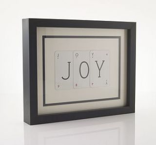 christmas vintage letter frames by vintage playing cards