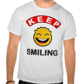 Fun colourful happy smiling smiley tee shirt