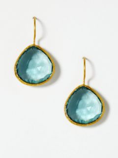 Blue Mystic Quartz Drop Earrings by Coralia Leets