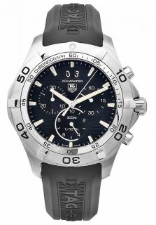 Tag Heuer CAF101E.FT8011  Watches,Mens Aquaracer Chronograph Black Textured Dial Black Rubber, Chronograph Tag Heuer Quartz Watches