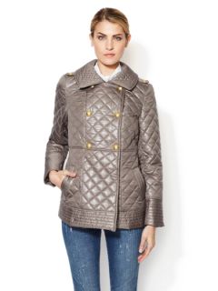 Quilted Puffer Peacoat by Via Spiga