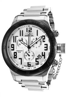 Invicta 15558  Watches,Russian Diver Chrono Silver Tone Tone Steel Bracelet Silver Tone Dial, Casual Invicta Quartz Watches