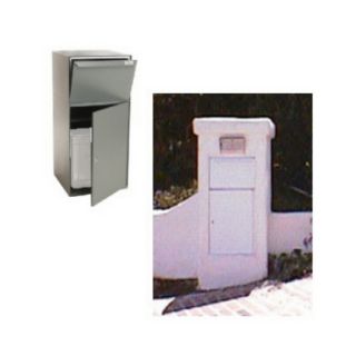 dVault 20 in x 40 in Gray Lockable Mailbox