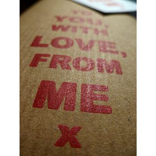 'to you, from me x' handmade wrapping paper by indigoelephant