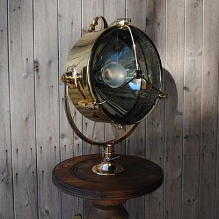 vintage brass ship search light by iamia