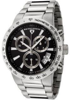 Swiss Legend 10057 11  Watches,Mens Endurance Chronograph Black Dial Stainless Steel, Chronograph Swiss Legend Quartz Watches