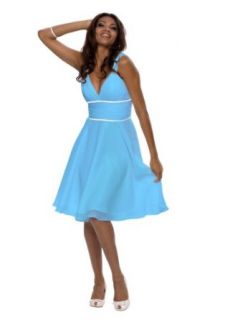 Astrapahl Women's Elegant Evening Dress, Color Light Blue, Size 4