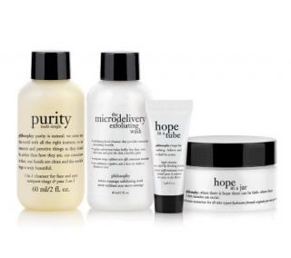philosophy the gift of beautiful skin 4 piece discovery set —