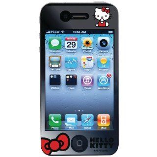 HELLO KITTY KT448 iPhone 4 Clear/Mirror Screen Protector   2 Pack   Retail Packaging Cell Phones & Accessories