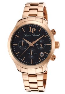 Lucien Piccard 12914 RG 11  Watches,Coimbra Chronograph Rose Tone Steel Black Dial, Fashion Lucien Piccard Quartz Watches