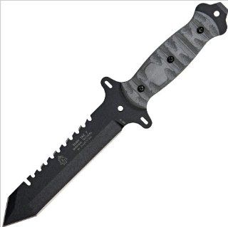 Tops Knives Survival Tactical 7 Surv Tac 7 Knife with Rocky Mountain Tread Handle 