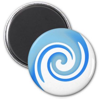 Blue Swirl Lollipop Magnet