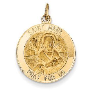 Saint Mark Pendant in Yellow Gold   14kt   Riveting   Unisex Adult Jewelry
