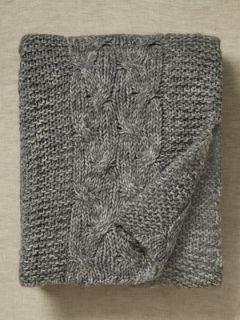 Traccia knitted throw by Cecchi e Cecchi