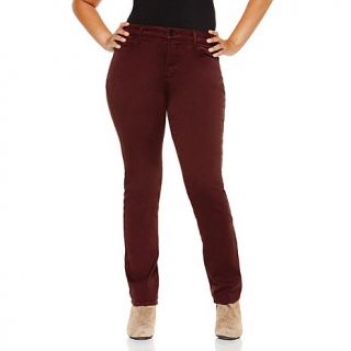 NYDJ Jade Denim Legging   Oxblood Plus