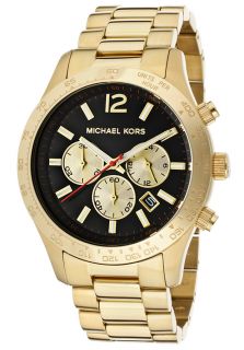 Michael Kors MK8246  Watches,Mens Chronograph Black Dial Gold Tone Ion Plated Stainless Steel, Chronograph Michael Kors Quartz Watches