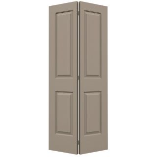 ReliaBilt 4 Panel Square Hollow Core Textured Molded Composite Bifold Closet Door (Common 80 in x 36 in; Actual 79 in x 35.5 in)