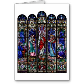 Transfiguration of Jesus Christ Stained Glass Art Card