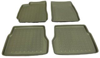 2003 2006 Mitsubishi Outlander Custom Fit Front and Rear Floor Mats   Floor Liners in Gray Automotive
