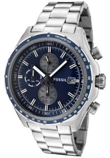 Fossil CH2731  Watches,Mens Dylan Chronograph Blue Dial Grey Ion Plated Stainless Steel, Chronograph Fossil Quartz Watches