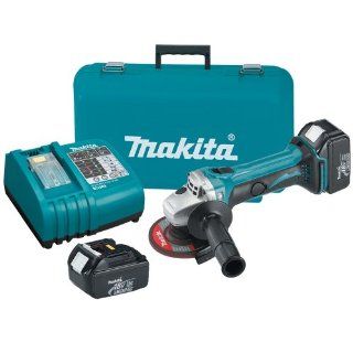 Makita BGA452 18 Volt LXT Lithium Ion Cordless 4 1/2 Inch Cut Off/Angle Grinder Kit   Power Angle Grinders  