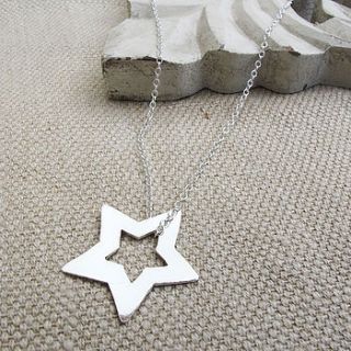 silver star necklace by sarah kavanagh jewellery