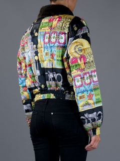 Moschino Vintage Slot Machine Print Jacket