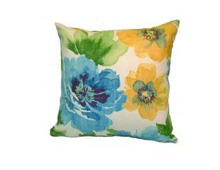 Rennie & Rose OutDoor Fabrics Muree Stuffed Pillow, 24 Inch, Sun Blue  Patio Furniture Pillows  Patio, Lawn & Garden