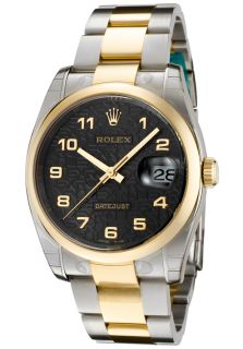 Rolex 116203 BKJAO  Watches,Mens Datejust Automatic Black Jubilee Dial Oyster Stainless Steel and 18k Solid Gold, Luxury Rolex Automatic Watches