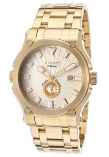 Renato CRY CH CRY 1019  Watches,Mens Limited Edition Calibre Robusto Gold Tone Steel Ivory Tone Dial, Limited Edition Renato Quartz Watches