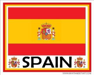 Flag of Spain Car Magnet  Outdoor Flags  Patio, Lawn & Garden