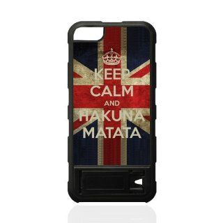 Hakuna Matata Custom Stand Case for IPhone 5/5s Black Cell Phones & Accessories