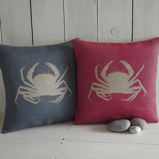 ' crab ' cushion by rustic country crafts