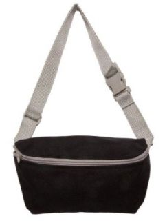 American Apparel Nylon Cordura Fanny Pack   Black / Silver / One Size Apparel Accessories Clothing
