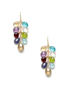 Multicolor Semi Precious Briolette Earrings by Mary Louise Designs
