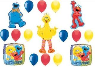 Sesame Street Big Bird AirWalker, Cookie Monster & Elmo Birthday Party Balloons Decorations Supplies Beauty