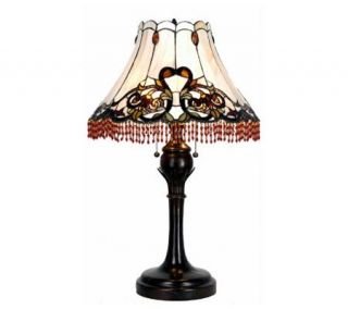 Tiffany Style Victorian BentGlass Table Lamp —