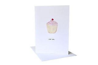 'love bun' valentine's day card by blank inside