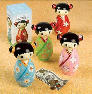japanese doll piggy bank by olivia sticks with layla