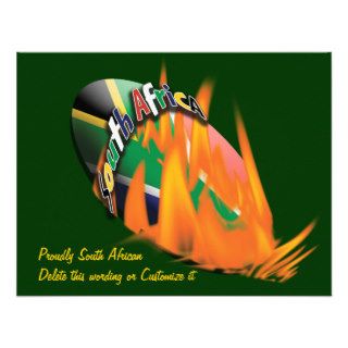 South African rugby invitations template