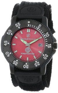 Smith & Wesson Men's SWW 455F Fire Fighters Red Dial Black Band Watch Smith & Wesson Watches