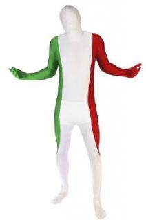 Morphsuits Morphsuit Flag Italy, Green/White/Red, Large Adult Sized Costumes Clothing