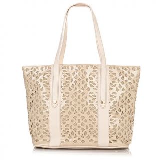 Carol Brodie Accessorize Your Life Perforated Patent Tote