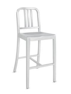 Sailor Brushed Aluminum Counter Stool by Pearl River Modern NY