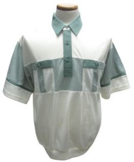 Banded bottom polo shirt with two pockets at  Mens Clothing store