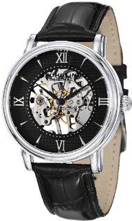 Stuhrling Original Men's 458G2.33151SET Classic Delphi Chamberlain Mechanical Skeleton Black Dial Watch Set at  Men's Watch store.