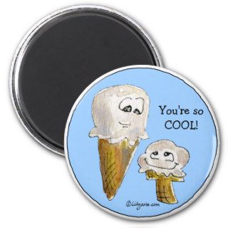 Cute Cartoon Ice Cream Cones Magnet