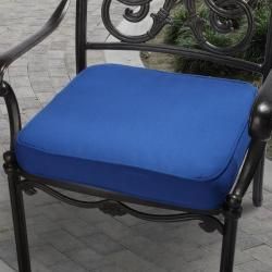 Clara 20 inch Outdoor Blue Cushion Made with Sunbrella Outdoor Cushions & Pillows